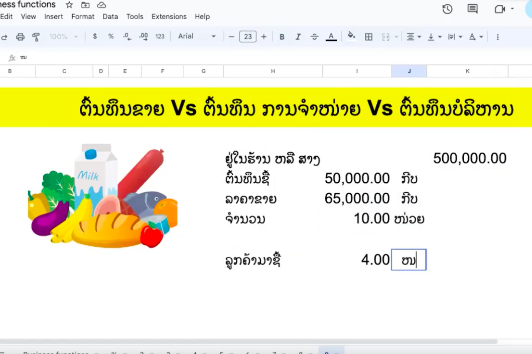 ຕົ້ນທຶນຂາຍ Vs ຕົ້ນທຶນ ການຈຳໜ່າຍ Vs ຕົ້ນທຶນບໍລິຫານ