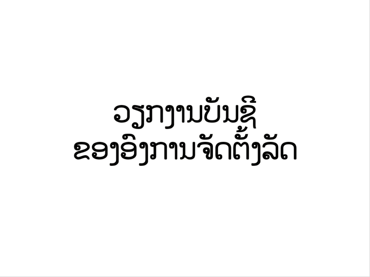 ວຽກງານບັນຊີ ຂອງອົງການຈັດຕັ້ງລັດ