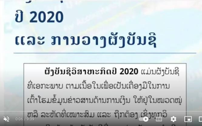 ອະທິບາຍເພີ່ມຕື່ມ ຜັງບັນຊີວິສາຫະກິດ