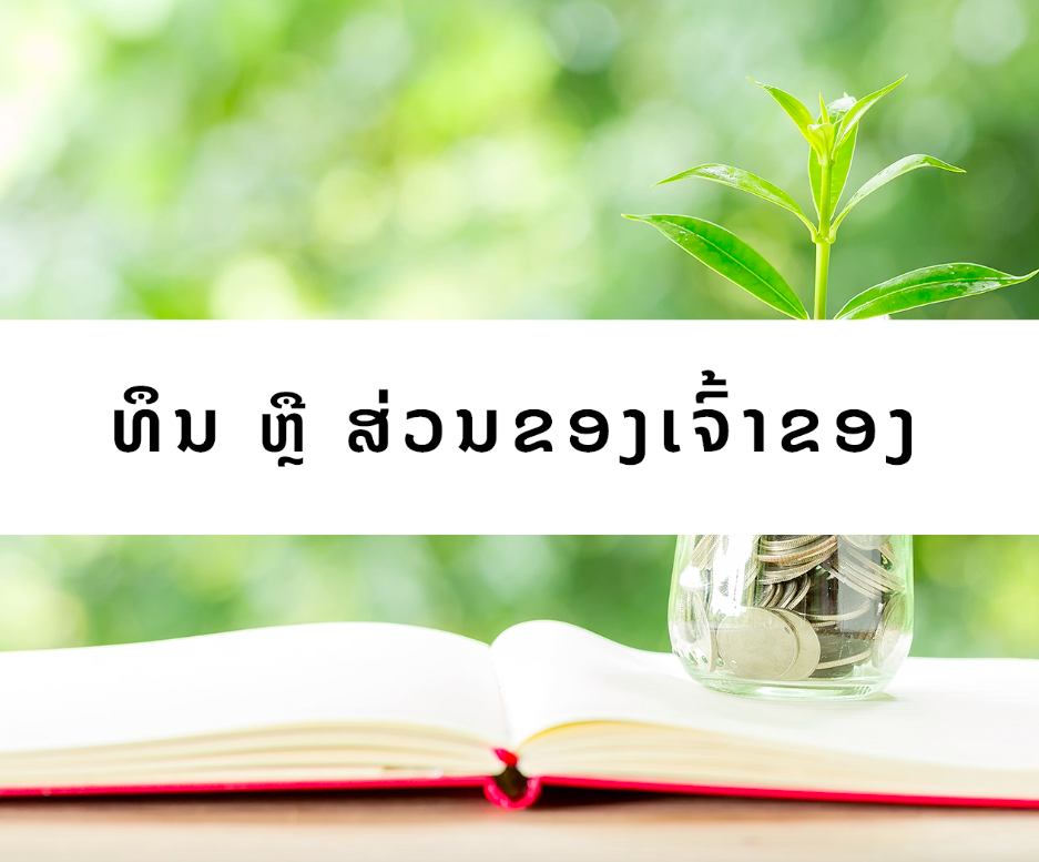 ທຶນ ຫຼື ສ່ວນຂອງເຈົ້າຂອງ (Equities in Accounting)
